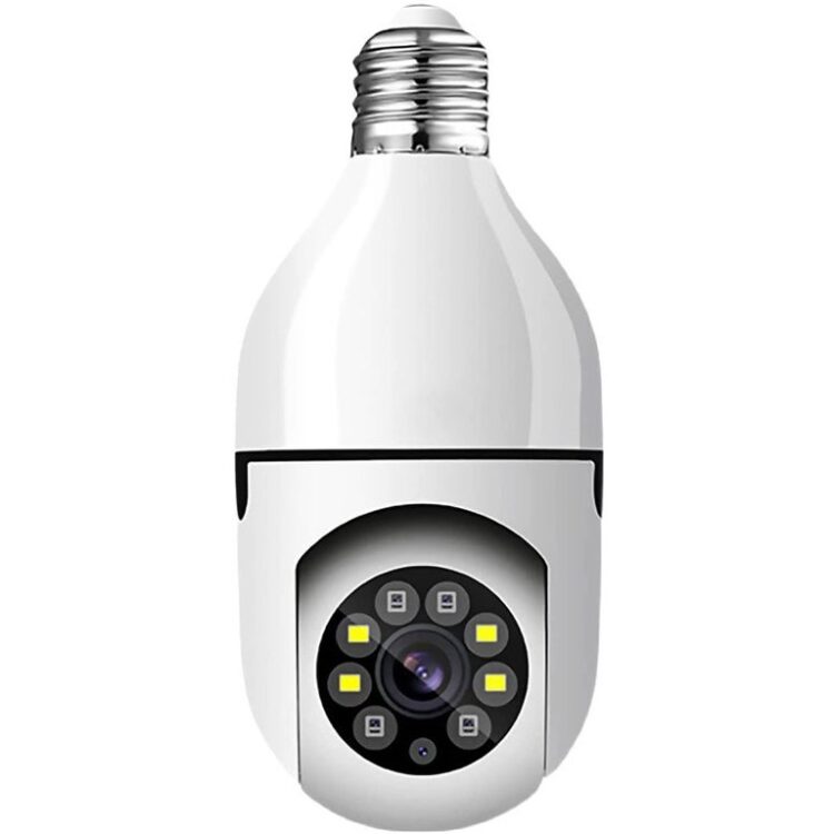 دوربین لامپی چرخش 360 درجه قابل کنترل با نرم افزار v380 اصل