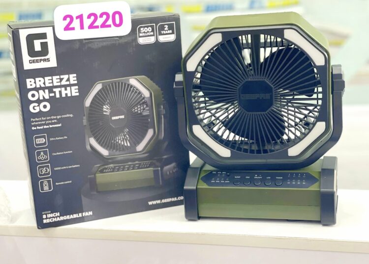 پنکه شارژی چند حالته جیپاس مدل 21220