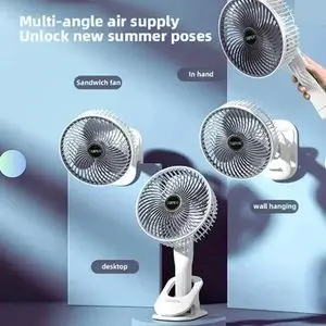 پنکه شارژی گیره دار و رومیزی کلیپسی clipped professional fan