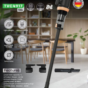 جارو برقی عصایی تلیونیکس مدل 4917