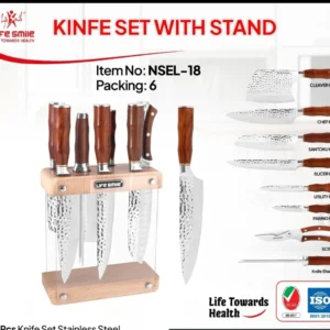 سرویس چاقو آشپزخانه لایف اسمایل مدل NSEL-18