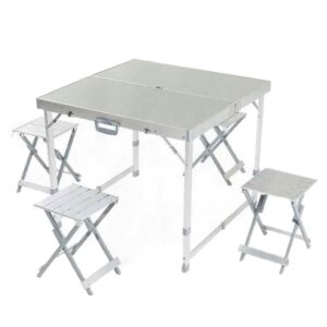 میز و صندلی تاشو ۴ نفره Bulin مدل BL500-K12