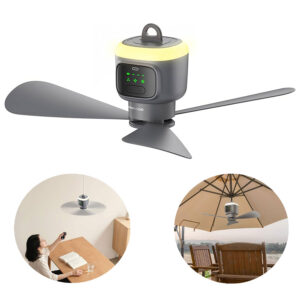 پنکه سقفی کمپینگ شارژی پرودو Porodo rechargeable camping ceiling fan PDRSF12K